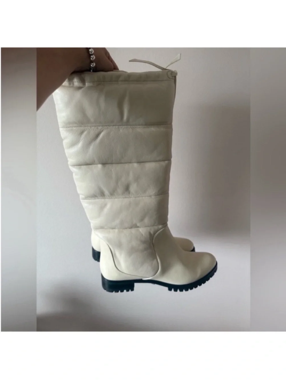 Alexandre Birman Clarita Quilted Leather Boots NWT 41.5 EU